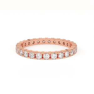 Anillo de Compromiso y Matrimonio de Lujo Aarinya Aurelia, Chapado en Oro Amarillo de 18K, Diseño Pavé con Diamantes Cultivados en Laboratorio, Certificado IGI - Product Image 5