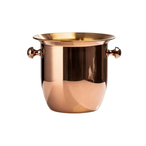 Cubo de hielo redondo de metal martillado con tapa y pinzas, enfriador de bebidas para fiestas, diseño artesanal, ideal para el hogar y eventos. - Product Image 5
