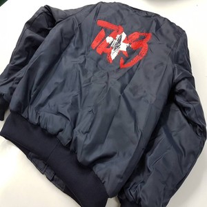 Protect Style Apparels Unisex Navy Bomber Jacket Waterproof Windproof <b>Camouflage</b> Pattern Zipper Closure Formal Style Polyester - Product Image 1