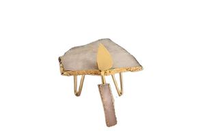 Support à gâteau en agate polie de luxe de haute qualité, fait à la main, résistant à l'eau, moderne, décoratif, pour la présentation de desserts, mariage - Product Image 2