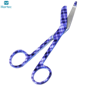 Tijeras para Vendajes de Acero Inoxidable de Color Morado, Instrumentos Quirúrgicos Profesionales de Primeros Auxilios para Enfermeras - Product Image 5