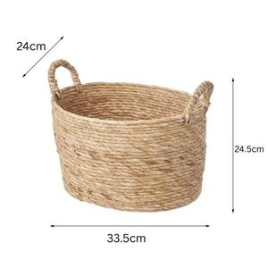 ตะกร้าเก็บของสานจากฟางธรรมชาติ ตะกร้าเก็บของทำมือ ขายส่ง เป็นมิตรกับสิ่งแวดล้อม ผลิตในเวียดนาม - Product Image 2