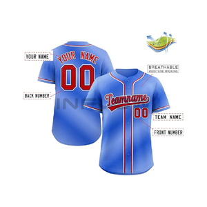 Maillot de football et de baseball en maille 100 % polyester à séchage rapide, antibactérien, personnalisable avec nom d'équipe, ajustable, pour adultes – Vente en gros à prix réduit - Product Image 5