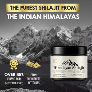 Resina de Shilajit del Himalaya 100% Auténtica OEM con 87% de Ácido Fúlvico y Minerales Traza, Shilajit Puro para Reforzar la Fuerza y la Inmunidad - Product Image 5