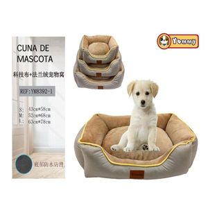 Lit pour animaux de compagnie Yommy avec doublure en flanelle S M L, fond imperméable, niche pour chien - Product Image 4