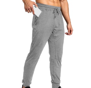 Pantalones Deportivos para Hombre, Cintura Elástica con Cordón, Bolsillos Laterales, Secado Rápido, Ligeros, Casuales, de Poliéster Tejido, para Primavera - Product Image 5
