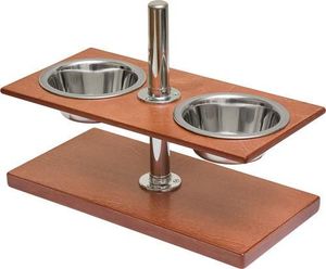 Elegant Wooden Dog Food Bowl Raised Design With Removable Stainless Steel Bowl For Healthy <b>Pet</b> Feeding Experience - Product Image 3