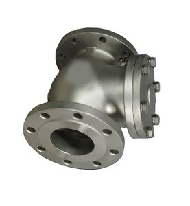 วาล์วกันกลับเหล็กกล้าคาร์บอนแรงดันสูงแบบสวิง คลาส 150 ชนิดเชื่อมต่อหน้าแปลน ขนาดพอร์ต 2 นิ้ว ODM สำหรับอุตสาหกรรมเคมี - Product Image 2