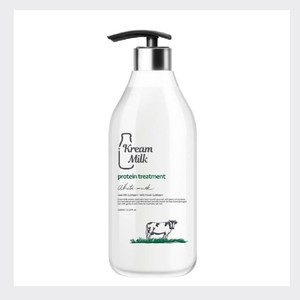 Crème coréenne K-Beauty au traitement aux protéines de lait, parfum musc blanc, 1100ml, fabriquée en Corée, soin du cuir chevelu et des poils de chèvre. - Product Image 4