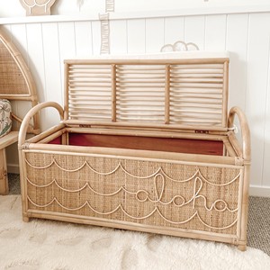 Rattan <b>storage</b> hamper <b>chests</b> premium quality <b>chest</b> trunk for home organiser large woven basket - Product Image 2