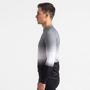 Men's Long Sleeve Cycling Jersey Custom Bike Jersey for Road Cycling Men 100% Polyester Cycling Jersey for Men - Product Image 3