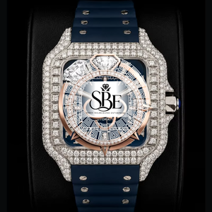 Reloj de Pulsera de Cuarzo con Cristal de Zafiro y Diamantes, Resistente al Agua, Cronógrafo, Cuadrado, de Acero Inoxidable, en Colores Rosa y Azul, Gran Venta 2025 - Product Image 1