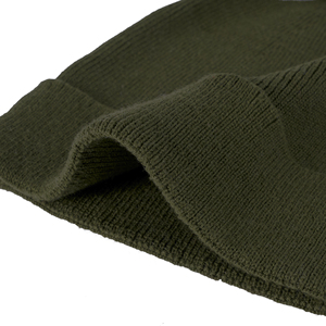 Bonnet en tricot doux 100% coton respirant, écologique, non toxique, avec pompon, couleur unie, hiver, pour bébé unisexe, style mignon - Product Image 2