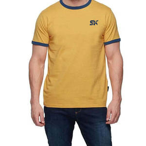 Camisetas Lisas con Cuello Redondo de Último Diseño y Bajo MOQ, Camisetas Lisas con Cuello Redondo para Usar en Verano, Camisetas Lisas con Cuello Redondo con Impresión de Logotipo Personalizado - Product Image 1