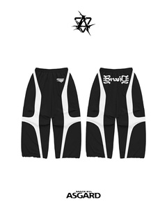 Conjunto de Sudadera con Cremallera y Pantalones Red White Black Ice Legacy |   Chándal Oversize de Estilo Urbano |   Fabricante de Marca Privada OEM - Product Image 6