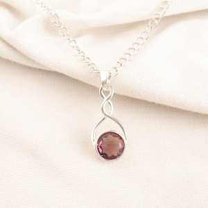 Colgante de Granate Rodolita de Moda, Aleación de Cobre, Corte Redondo, Diseño Único y Delicado, Certificado IGI, Regalo de Joyería para Mujer - Product Image 4