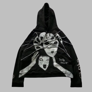 Sweat-shirts pour hommes personnalisés brodés et imprimés, à manches longues, à capuche, style basique, streetwear, patchwork foncé, robustes et amples - Product Image 3