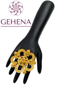 Anillo De dedo chapado en oro De 24K, bisutería De lujo, placa o conjunto africano para mujer, joyería india, nuevo De Dubái africano, 5 gramos - Product Image 1