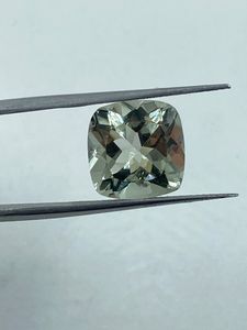 Natural Top Quality Green Amethyst Gemstone Loose Stone 7.38Carat 12MM <b>Cushion</b> Cut Green <b>Colour</b> For Jewelry Making - Product Image 2