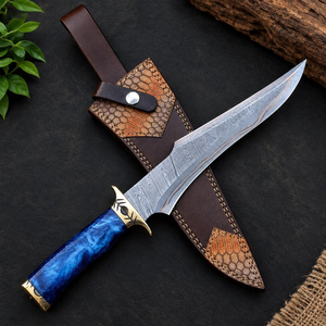 Couteaux Bowie classiques personnalisés avec lame en acier durable, design de manche raffiné et profil traditionnel pour équipement de camping en plein air - Product Image 6