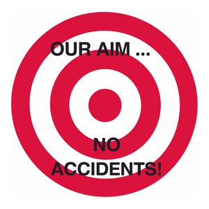 ป้ายติดหมวกนิรภัย Brady Our Aim No Accidents แบบมีกาวในตัว ขนาดเส้นผ่านศูนย์กลาง 2 นิ้ว ทนทาน พื้นผิวด้าน สำหรับแคมเปญความปลอดภัย - Product Image 3