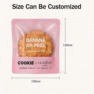 Sacs d'emballage personnalisés en plastique transparent givré thermoscellables pour aliments, bonbons, biscuits, emballages individuels de biscuits - Product Image 2