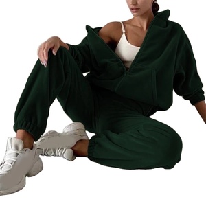 Conjunto de traje de invierno informal para mujer 2025, chándal holgado con capucha y estampado, abrigo para correr resistente al frío, pantalones cortavientos - Product Image 2