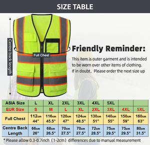 Hi Vis Safety Vest Reflective Mesh Workwear Unisex Polyester Multiple Colors for <b>Construction</b> and Outdoor Use - Product Image 6