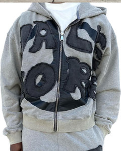 Blouson d'hiver réversible personnalisé de haute qualité, doublé, léger, 100 % coton polaire respirant, coupe classique pour homme, avec impression par transfert thermique - Product Image 6