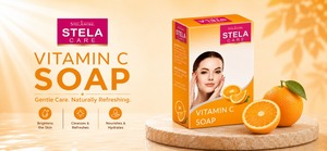 Jabón en Barra con Vitamina C Stela Care, Jabón de Baño de Limpieza Suave para el Cuidado Personal Diario, Limpieza e Higiene Refrescantes para la Piel - Product Image 2