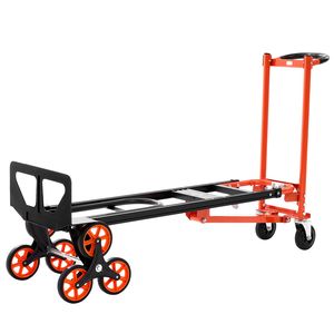 Carrello Industriale Pieghevole 3 in 1 per Scale, Capacità Massima 350 kg, con Ruote e Manico in PP - Product Image 1