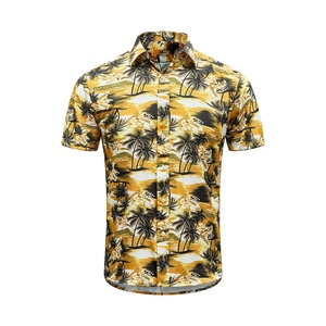 Chemise Hawaïenne Homme à Manches Courtes Col Rabattu Imprimé par Sublimation Chemises d'Été Respirantes en Popeline Décontractées - Product Image 6