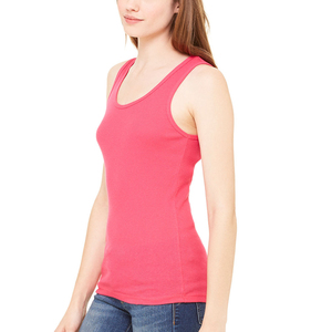 Débardeur tricoté pour femme, col rond, couleur unie, vêtement décontracté, mélange de coton et de spandex, longueur normale - Product Image 4