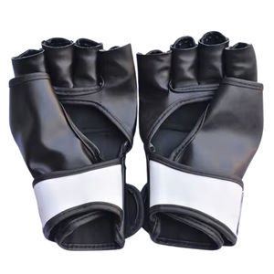 Gants de boxe en cuir sur mesure de haute qualité, avec protège-poignets, pour entraînement MMA et Kickboxing, anti-humidité, fermeture auto-agrippante, personnalisables pour adultes - Product Image 2