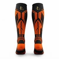Chaussettes de compression légères et confortables, idéales pour la course à pied et le fitness, en tissu extensible respirant de qualité supérieure