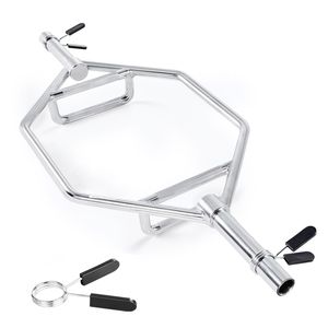 Barre hexagonale de 2 pouces avec poignées moletées, capacité de 800 lb, pour exercices de shrug, équipement d'entraînement de force et de musculation - Product Image 4