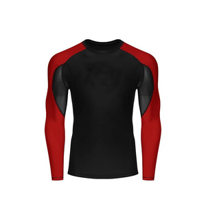 เสื้อรัดกล้ามเนื้อสำหรับผู้ชายแบบเต็มตัว รุ่นใหม่ปี 2026 ขายดี ผลิตตามสั่งจากโรงงาน  แบบซับลิเมชั่นเต็มตัว สำหรับกีฬา MMA โนกิ ยิวยิตสู บีเจเจ - Product Image 4