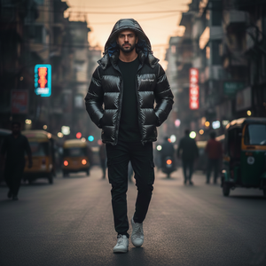 Veste matelassée en duvet RexFit Sports Premium, hiver, logo personnalisé brodé, homme/femme, OEM ODM - Product Image 6