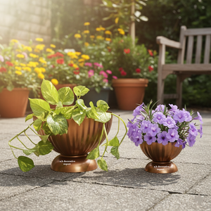 Juego de Floreros Modernos de Acero Inoxidable, Centro de Mesa Decorativo para Bodas, Adorno Ecológico para Mesa - Product Image 1