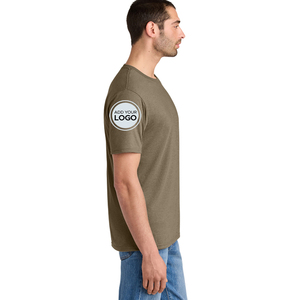 เสื้อยืดผ้าเมลันจ์ผสมสามชนิดสุดหรู แขนสั้น ปรับแต่งได้ ผลิตในสหรัฐอเมริกา - Product Image 3