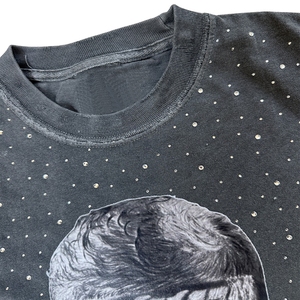 T-shirt Abordable pour Homme en Coton Doux avec Strass USA – Qualité Premium, Style Bling, Imprimé Avant et Arrière, Tendance Streetwear Décontracté - Product Image 2