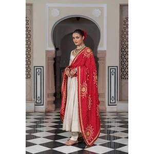 Vestido Anarkali Elegante de Diseño Indio y Pakistaní para Fiestas, con Dupatta y Pantalón para Ocasiones Especiales - Product Image 3