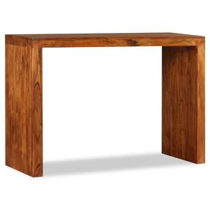 Mesa consola de madera de acacia maciza marrón de durabilidad media - Product Image 5