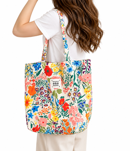 Wholesale Cotton Canvas Travel <b>Tote</b> <b>Bag</b> Custom Logo Embroidered Multi <b>Pocket</b> Messenger Shoulder Carrier Handbag - Product Image 1