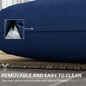 Divano a 2 Posti per Esterni con Cuscini e Rivestimento Rimovibile Resistente allo Sbiadimento - per Arredamento da Giardino - Product Image 6