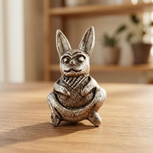 <b>Rustic</b> Zinc Alloy Rabbit Drawer Knob Novelty Shape Furniture Handle Durable Design for Cabinet <b>Wardrobe</b> Dresser - Product Image 1