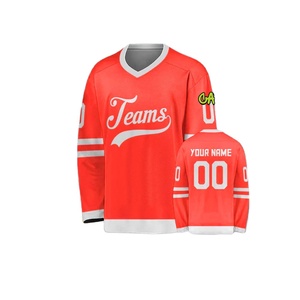 Maillot d'entraînement de hockey sur glace à séchage rapide et à manches longues au meilleur prix Logo de l'équipe personnalisable imprimé avec des vêtements de sport de qualité par sublimation - Product Image 1