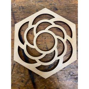 Sous-verres classiques en MDF sculpté et gravés au laser pour une protection durable de la table, décoration intérieure, tapis et coussinets - Product Image 3