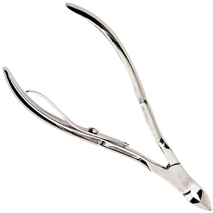 Cortacutículas de acero inoxidable con acabado espejo para uso en salones de belleza, con cuchilla afilada para cutículas muertas, herramientas para cutículas con unión en esquina. - Product Image 4