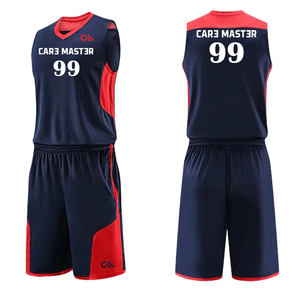 Uniforme de Baloncesto Estampado Transpirable Ligero de Alta Calidad al por Mayor, Uniforme de Baloncesto Unisex de Estilo Único de Alta Calidad - Product Image 3